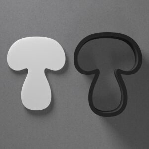 Simple Mushroom Polymer Clay Cutter Sharp Tapered Edge Clay Earring Cutter Jewelry Making Tool for Mini Studs Nature Pendant Set Cookie Cutter for Fungi Theme Clay Crafts