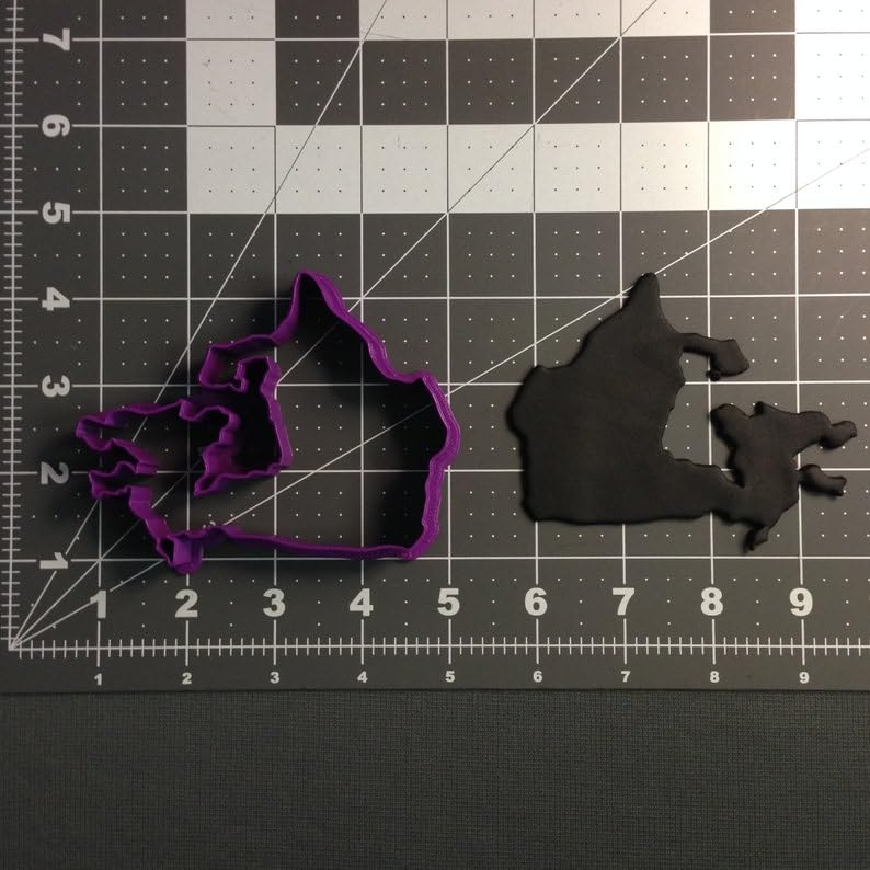 Black India Map Cookie Cutter Cookie Shape for Baking Cookies Cake Decorating Biscuits Country Geography Theme Party Dessert Mold for Kids School Projects Events Crafts DIY Kitchen Use