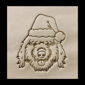 Black Old English Sheepdog Cookie Cutter Christmas Theme Dog Shape Baking Tool for Holiday Dog Treats Biscuit Shaper for Winter Pet Gifts Festive Cookie Decoration and Seasonal