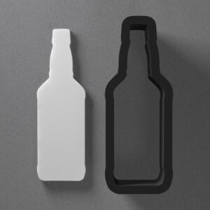 Whisky Whiskey Bottle Shape Cookie Polymer Clay Cutter With Sharp Tapered Edge Earring Making Tool For DIY Jewelry Pendant Studs Bar Party Cookie Cutter For Clay Art Craft Decoration