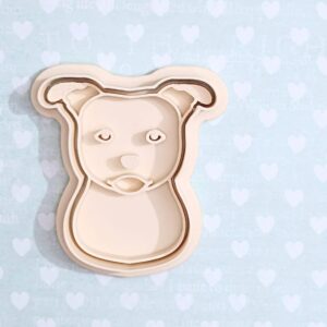 Staffordshire Bull Terrier cookie cutter set for dog lover themed cookies fondant pastries baking perfect for pet events kids crafts school projects cake decorating parties and homemade