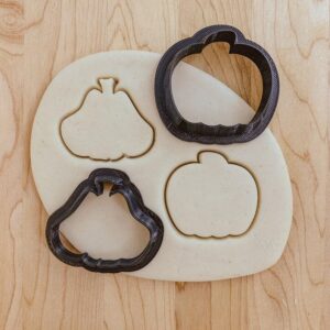 Fall Thanksgiving Mini Pumpkin Cookie Fondant Clay Cutter Set India Cookie Autumn Theme Mold for Baking Crafts DIY Projects Cupcake Decorations Seasonal Party Treats and Holiday