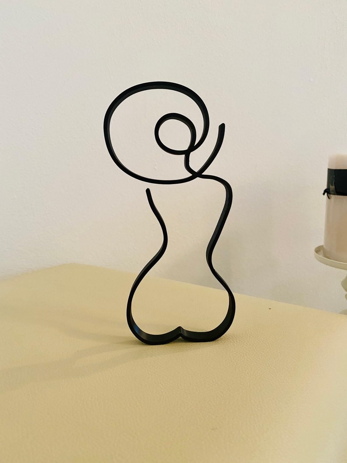 Graceful Girl Silhouette: Minimalist Statue Sculpture for Tabletops, Shelves, and Home Decor, Thoughtful Housewarming Gift - Image 2