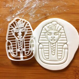 Tutankhamun Cookie Cutter Cookie India Egyptian Pharaoh King TUT Ancient Egypt Dynasty Tomb Mummy Monument Biscuit Cutter for History Themed Baking and Educational Treats