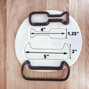 Canoe and Paddle Cookie Fondant Clay Cutter for Outdoor Adventure Camping Themed Baking Decorating Dough Modeling Craft Projects Kids Nature Party Treats India Cookie