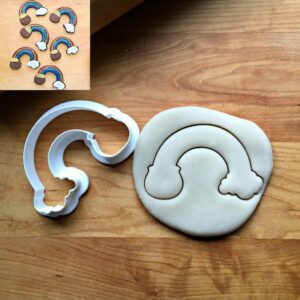 Rainbow with Bucket Cookie Cookie Cutter Suitable Size Made in India for St. Patrick’s Day, Good Luck, Party Favors, Birthday Treats, Edible Decorations, Fondant, Cookies, Crafts,