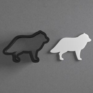 Arctic Fox Polymer Clay Cutter Sharp Tapered Edge Clay Earring Cutter Jewelry Making Tool for Mini Studs Winter Animal Pendant Set Cookie Cutter for Arctic Wildlife Theme Clay Crafts