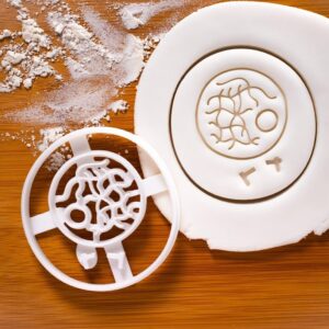 Mitosis Interphase Cookie Cookie Cutter Cell Cycle Biology Science Themed Biscuit Fondant Craft Clay Cutter for Microbiology Laboratory Educational Baking and Scientific Decorations