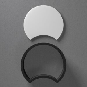 Eclipse Circle Arch Shape Polymer Clay Cutter With Sharp Tapered Edge Jewelry Earring Making Tool For Mini Studs Pendant Set Clay Mold Cookie Cutter For Geometric Moon Phase Crafts