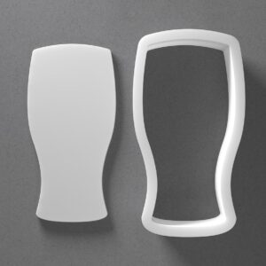 Beer Pint Glass Cookie Cutter Pint Glass Shape Baking Tool for Cookies Biscuits Fondant Dough Clay Jewelry Making Earring Craft Decorating Party Baking and Daily Home Use