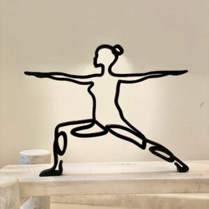 Yoga and Root Chakra Poses: Minimalist Muladhara Sculpture - Tabletop Statue Figure for Home Decor, Shelf Sitter, and Statue Gift