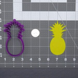 Black Pineapple Fruit 266 E267 Cookie Cutter Silhouette for Tropical Theme Party Baking Hawaiian Fruit Biscuit Cutter for Kids Summer Cookies Fondant Clay Craft Supplies Tool