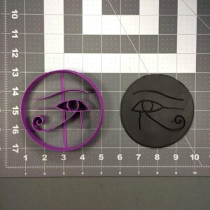 Eye of Horus 266 139 Black Cookie Cookie Cutter for Baking, Fondant, Pastry, Biscuits, Sandwiches, Fruits, Crafts and Party Decorations Perfect for Kids, Family, Kitchen, School