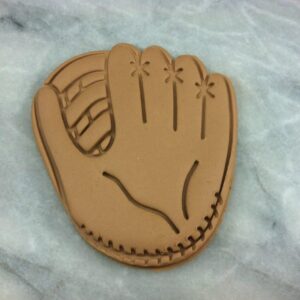 Black Baseball Glove Cookie Cutter Detailed Sports Themed Fondant Biscuit Pastry Cutter with Sharp Edges for Baking and Game Day Treats in India