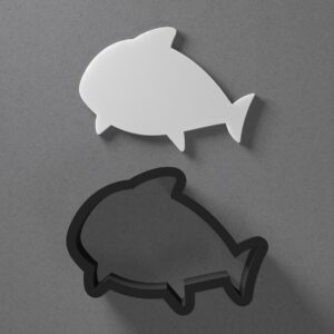 Cute Stylized Shark Ocean Shape Polymer Clay Cutter with Sharp Tapered Edge for Clean Cutting, Jewelry and Earring Tool for Mini Studs and Pendant Sets, Cookie Cutter for Marine Theme