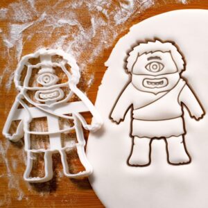Cookie Cute Cyclops Cookie Cutter Biscuit Mold for Greek Roman Mythology Halloween Baking One Eyed Creature Monster Treats Museum Trip Snacks Fondant Clay Craft Decoration (ONLY CUTE CYCLOPS)