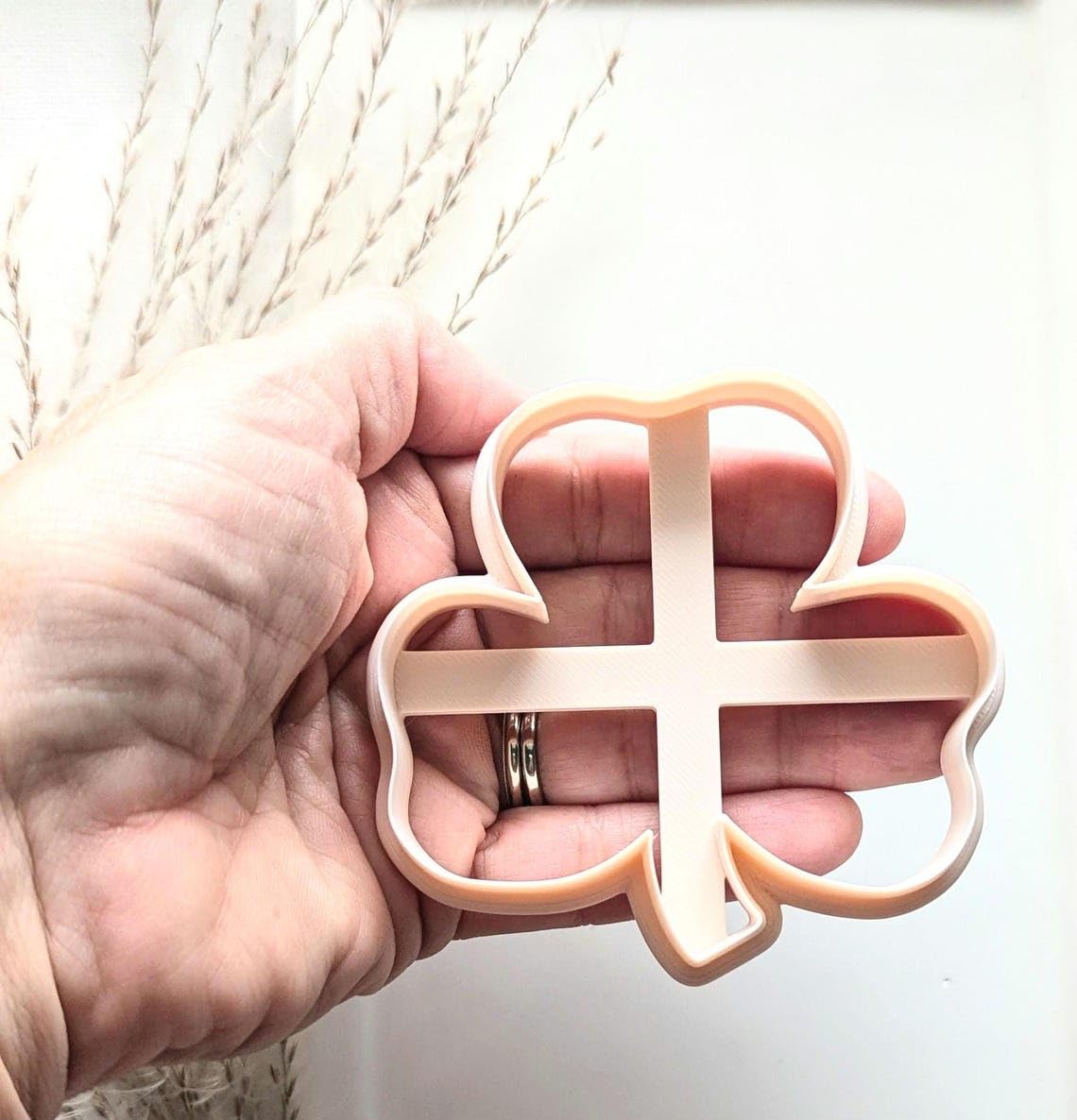 Shamrock Cookie Cutter for Baking and Polymer Clay Crafts Clover Shaped Clay Cutter Tool for St Patricks Day Cookies Handmade Earrings Fondant Decorations and Holiday Art Projects - Image 3