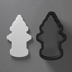 Fire Hydrant Shape Polymer Clay Cutter with Sharp Tapered Edge for Clean Cutting, Jewelry and Earring Tool for Mini Studs and Pendant Sets, Cookie Cutter for Baking and Crafting in