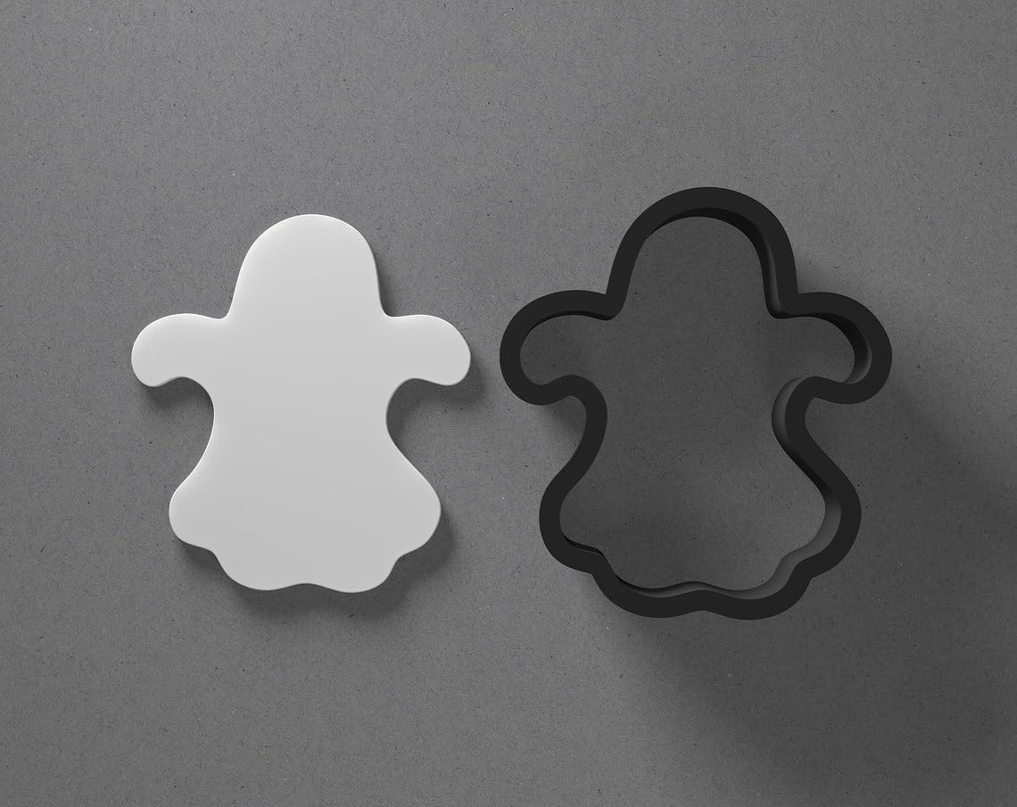 Halloween Ghost Shape Cookie Polymer Clay Cutter With Sharp Tapered Edge Earring Making Tool For DIY Jewelry Pendant Studs Spooky Costume Cookie Cutter For Clay Art Craft Projects - Image 2