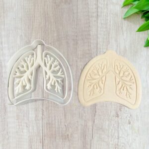 Lung Shape Cookie Cutter for Making Homemade Shortbread Cookies Pastry Sugar Paste Fondant Cake Decorations Ideal for Medical Themed Events Educational Gifts Healthcare Appreciation