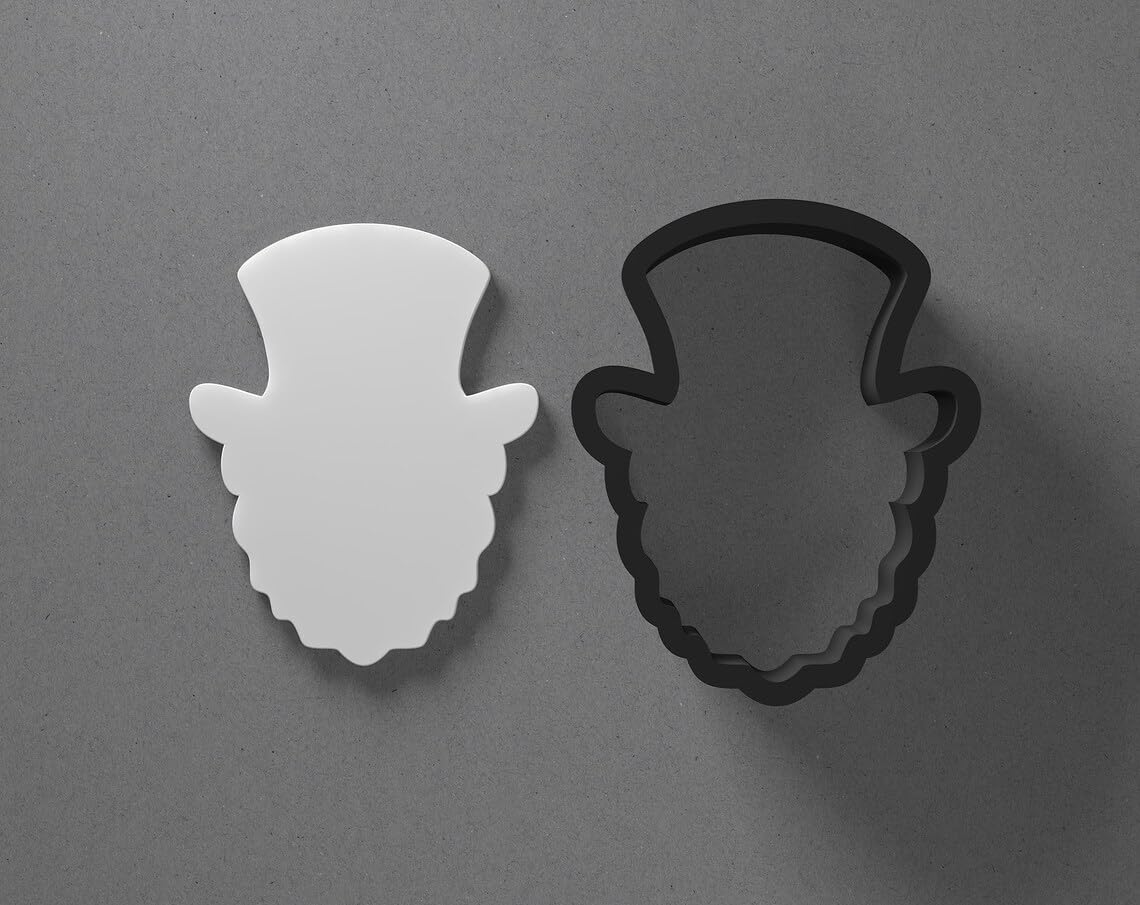 Leprechaun Head Face Polymer Clay Cutter Sharp Tapered Edge Clay Earring Cutter Jewelry Making Tool for Mini Studs Saint Patrick Pendant Set Cookie Cutter for Holiday Clay Crafts - Image 2