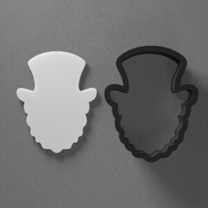 Leprechaun Head Face Polymer Clay Cutter Sharp Tapered Edge Clay Earring Cutter Jewelry Making Tool for Mini Studs Saint Patrick Pendant Set Cookie Cutter for Holiday Clay Crafts