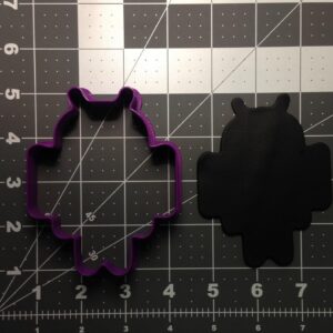 Android Black Cookie Cookie Cutter for Baking Cookies, Fondant, Pastry, Sandwiches, Fruits, Crafts and Decorations Ideal for Kids Birthday Parties, Tech Themed Events and Holiday