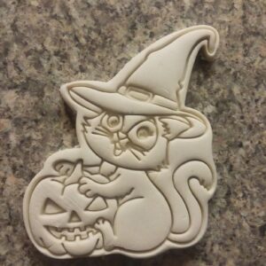 Black Cat Jack o Lantern Cookie Cookie Cutter for Halloween Baking Spooky Pumpkin and Cat Shape Cookie Mold for Trick or Treat Party Fondant Crafts Kids Activities and Haunted House