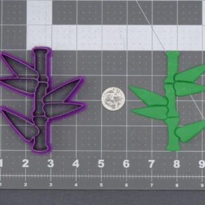 Bamboo Cookie Cutter Black Cookie India Baking Tool for Making Plant-Themed Cookies, Fondant, Chocolate, Cake Decorations, DIY Crafts, Party Treats, Holiday Baking, and Creative