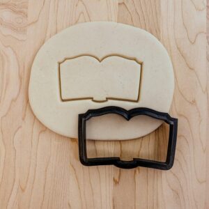 Open Book Bible Back to School Confirmation Cookie Fondant Clay Cutter for Religious Celebrations Cake Decorating Educational Craft Projects Kids Faith-Based Themes India Cookie