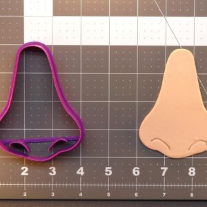 Nose 266-376 Cookie Cutter Black Cookie Face Feature Shape Mold for Funny Baking Themes Party Favors Medical Crafts Anatomy Projects Educational Activities and Novelty Cookies