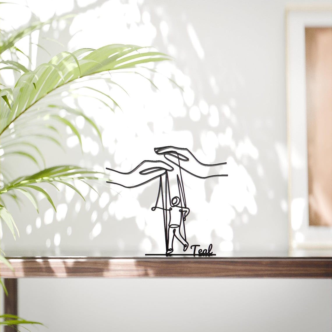 Custom Puppeteer Line Art Decor Figure Plastic Personalized Gift for Creative Enthusiast Minimal Display for Home Office Studio Shelf Desk Living Space India - Image 2