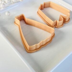 Tuxedo and Gown Cookie Cutter Set Wedding Dress and Suit Shaped Fondant Dough Biscuit and Polymer Clay Cutters for Bridal Shower Baking Wedding Party Cake Decoration and DIY Craft