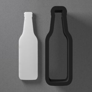 Beer Bottle Shape Cookie Polymer Clay Cutter With Sharp Tapered Edge Earring Making Tool For DIY Jewelry Pendant Studs Party Theme Cookie Cutter For Clay Art Craft Decoration Projects