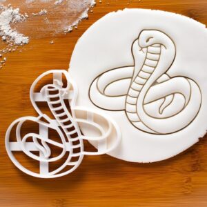 Serpent Cookie Cookie Cutter Snake King Cobra Venomous Python Jungle Reptile Wildlife Spirit Serpents Biscuit Fondant Craft Clay Tool for Nature and Animal Themed Baking and Crafts