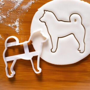 Shiba Inu Dog Outline Cookie Cutter Cute Biscuit Making Canine Shaped Treats Clay Fondant Craft Tool Dog Lovers Pet Party Baking Veterinary Clinics and Animal Shelter Events (ONLY OUTLINE )