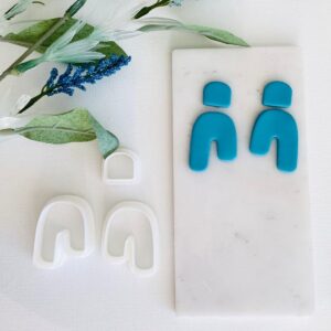 Organic Arch A Cookie Clay Earring Cutter Set for Dangle Earrings, Polymer Clay Cutters for Jewelry Making, Trendy and Durable Clay Jewelry Cutters Perfect for Crafting Unique Earrings