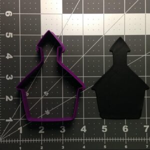 Black Cookie School House 101 Cookie Cutter for Baking Cookies Fondant Biscuits Sandwiches Pancakes Cupcake Toppers Classroom Party Decorations Teacher Gifts Crafts and DIY Projects