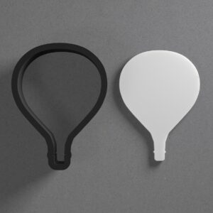 Hot Air Balloon Shaped Polymer Clay Cutter with Sharp Tapered Edge for Clean Cutting, Jewelry and Earring Tool for Mini Studs and Pendant Sets, Multipurpose Cookie Cutter for Crafting