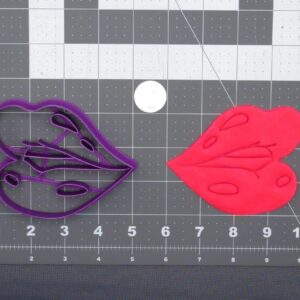 Black Lips 266-E510 Cookie Cutter Cookie Mouth Shape Baking Mold for Cookies Fondant Clay Crafts Romantic Theme Party Decoration Tool Made in India for Valentines Day and Special
