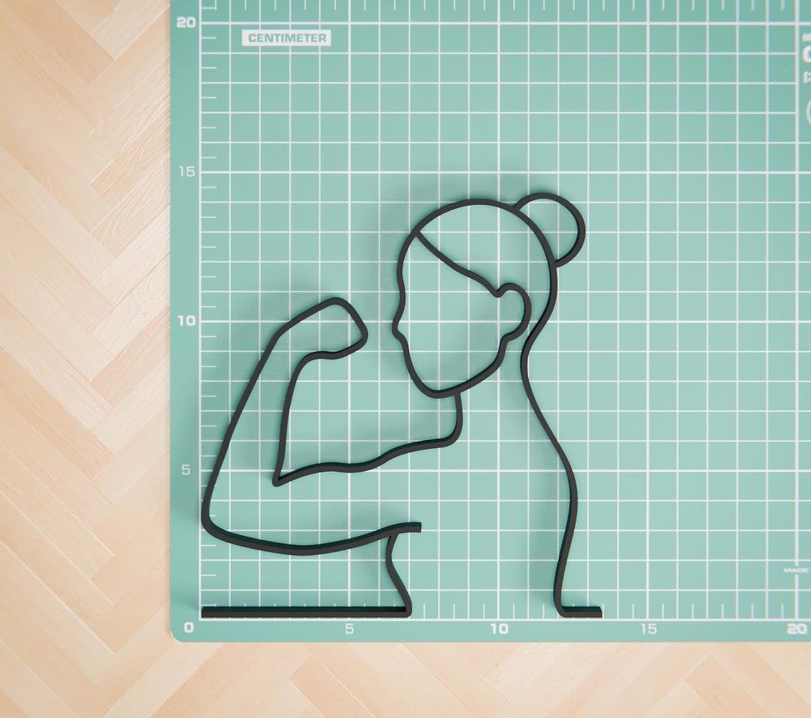 Feminist Inspired Line Art Figure Plastic Minimal Modern Decor Statue for Home Office Desk Shelf Interior Art Display Thoughtful Gift India - Image 4