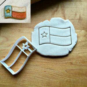 Texas State Flag Cookie Cutter Cookie - Suitable Size - Made in India - State Flag Shape Mold for Baking, Texas-Themed Parties, Celebrations, DIY Crafts & Educational Activities