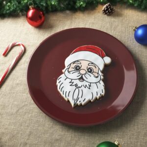 Cute Santa Black Cookie Cookie Cutter for Holiday Baking Christmas Party Desserts Saint Nick Theme Cookies Kitchen Tool for Winter Celebrations New Year Festivities and Festive Crafts