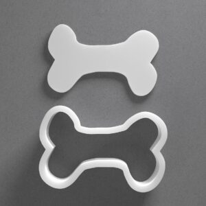 Whimsical Dog Bone Cookie Cutter Pet Treat Shape Baking Tool for Cookies Biscuits Fondant Dough Clay Jewelry Making Earring Craft Decorating Party Baking and Daily Home Use