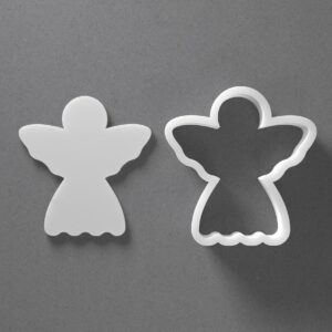Stylized Angel Cookie Cutter - From MiStylized Angel Cookie Cutter Christmas Shape Baking Tool for Cookies Biscuits Fondant Clay Jewelry Making Earring Craft Decorating Holiday Baking C
