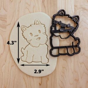 West Highland Terrier (Westie) Dog Cookie Cutter India Cookie for Baking, Fondant, and Clay Crafting, Ideal for Dog Lovers, Pet-Themed Party, and Custom Treats