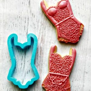 Corset Lingerie Swimsuit Cookie Cutter Cookie - Suitable Size - Made in India - Ideal for Baking, Crafting & Decorating - High-Quality Corset-Shaped Mold for Fun, Themed Cookies & Trea