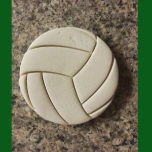 Volleyball Black Cookie Cookie Cutter for Sports Themed Baking Round Volleyball Shaped Cookies Perfect for Team Parties Athlete Birthdays School Events and Game Day Snacks