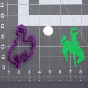 Cowboy Riding Horse Cookie Cookie Cutter Silhouette for Western Theme Baking Wild West Party Decorations Farm Ranch Rodeo Cookies DIY Craft Activities and Country Style Events India