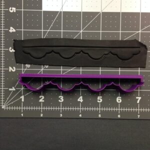 Black Border Cookie Cutter for Decorative Edging Biscuits Royal Icing Frame Fondant Clay Mold Kitchen Baking Tool for Cookies Cakes Crafts and Edible Art Design Projects